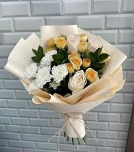 Букет цветов из:  Розы и Хризантемы в Частые