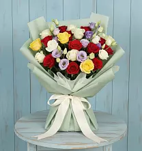 Букет цветов из:  Розы в Частые