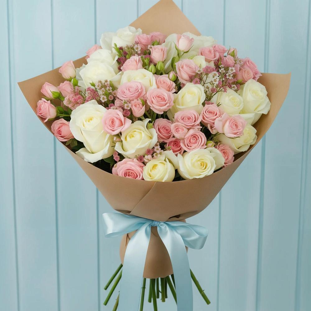 Букет цветов из: Розы в Частые