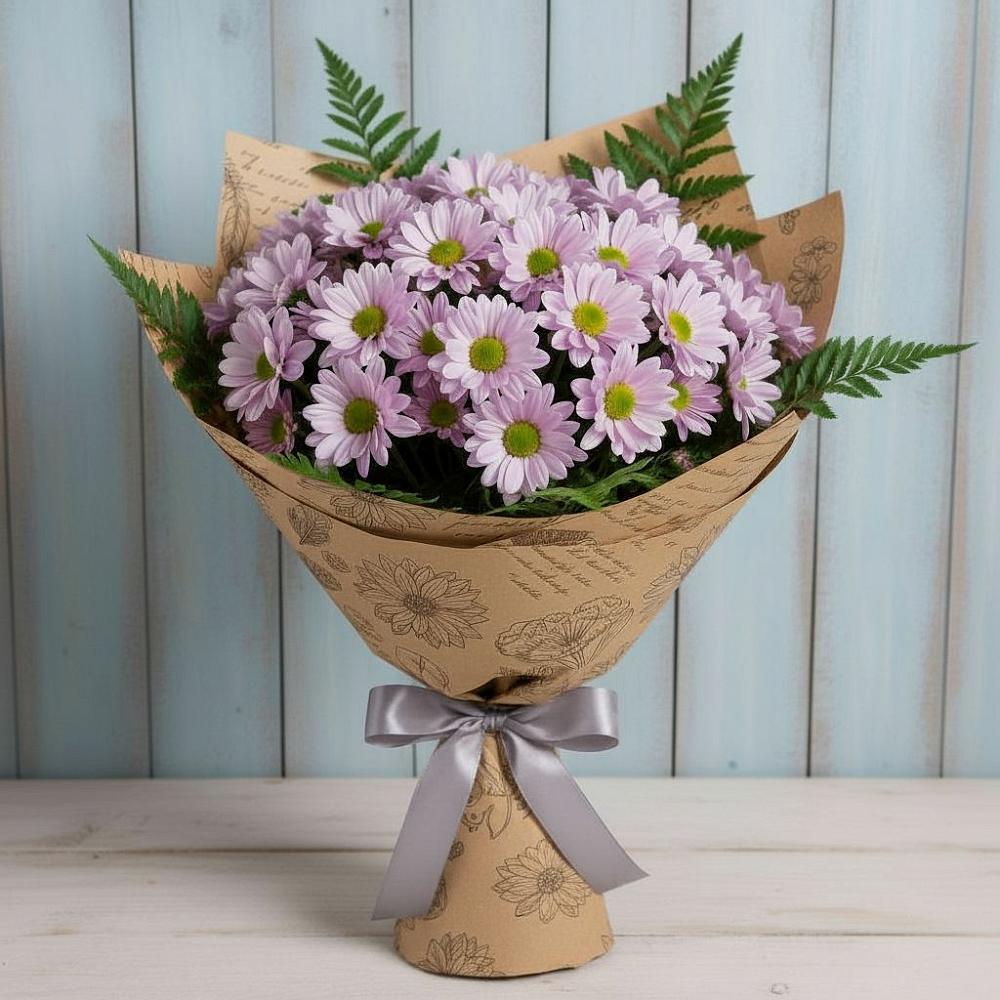 Букет цветов из: Хризантемы в Частые