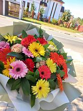 Букет цветов из:  Герберы #REPLACE_PRED# Частые