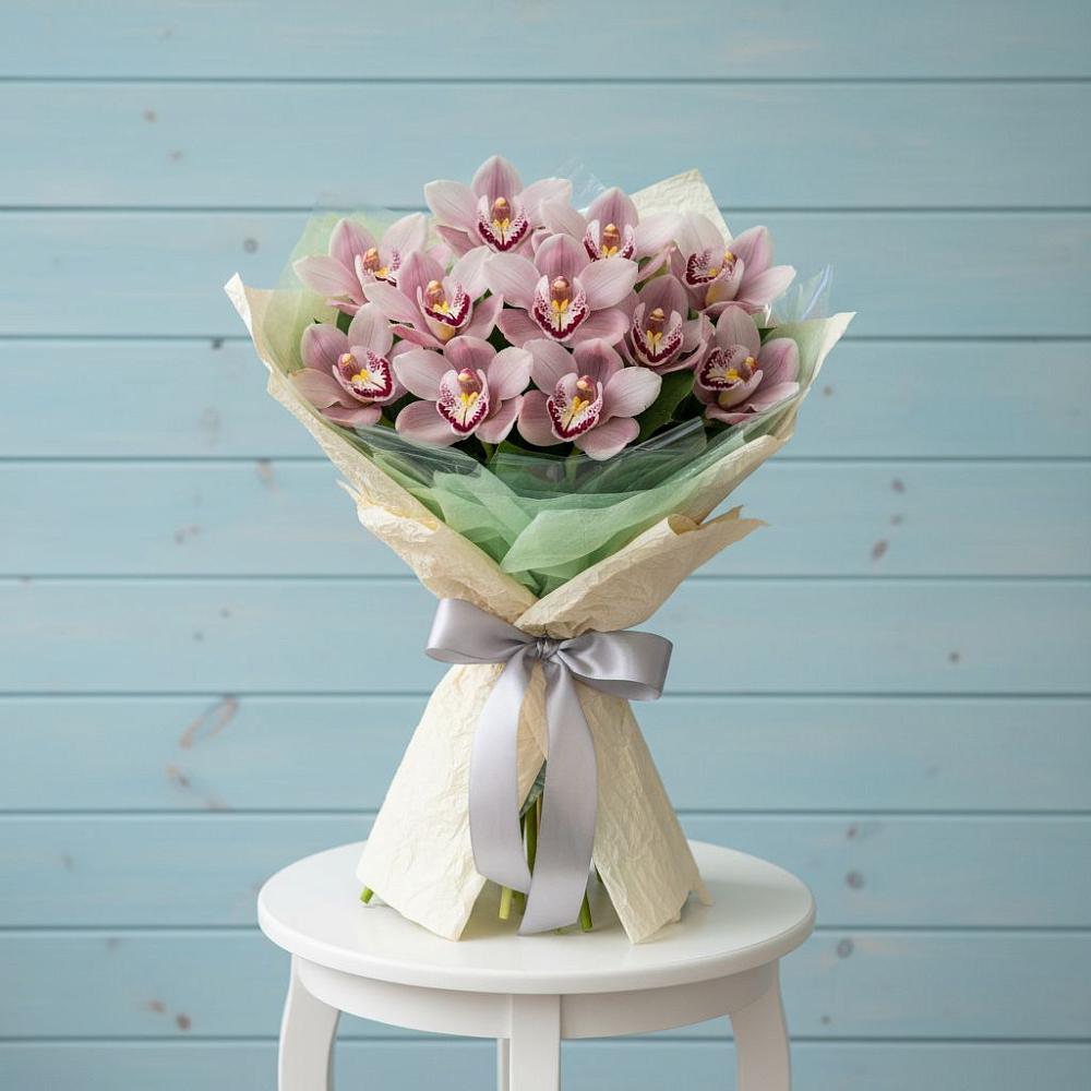 Букет цветов из: Орхидеи и Розы в Частые