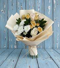 Букет цветов из:  Розы и Хризантемы в Частые