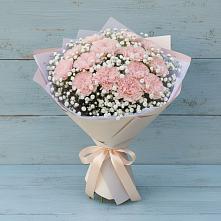 Букет цветов из:  Гвоздики в Частые