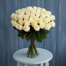 Букет 51 Белая роза Эдлесс Лав #REPLACE_PRED# Частые