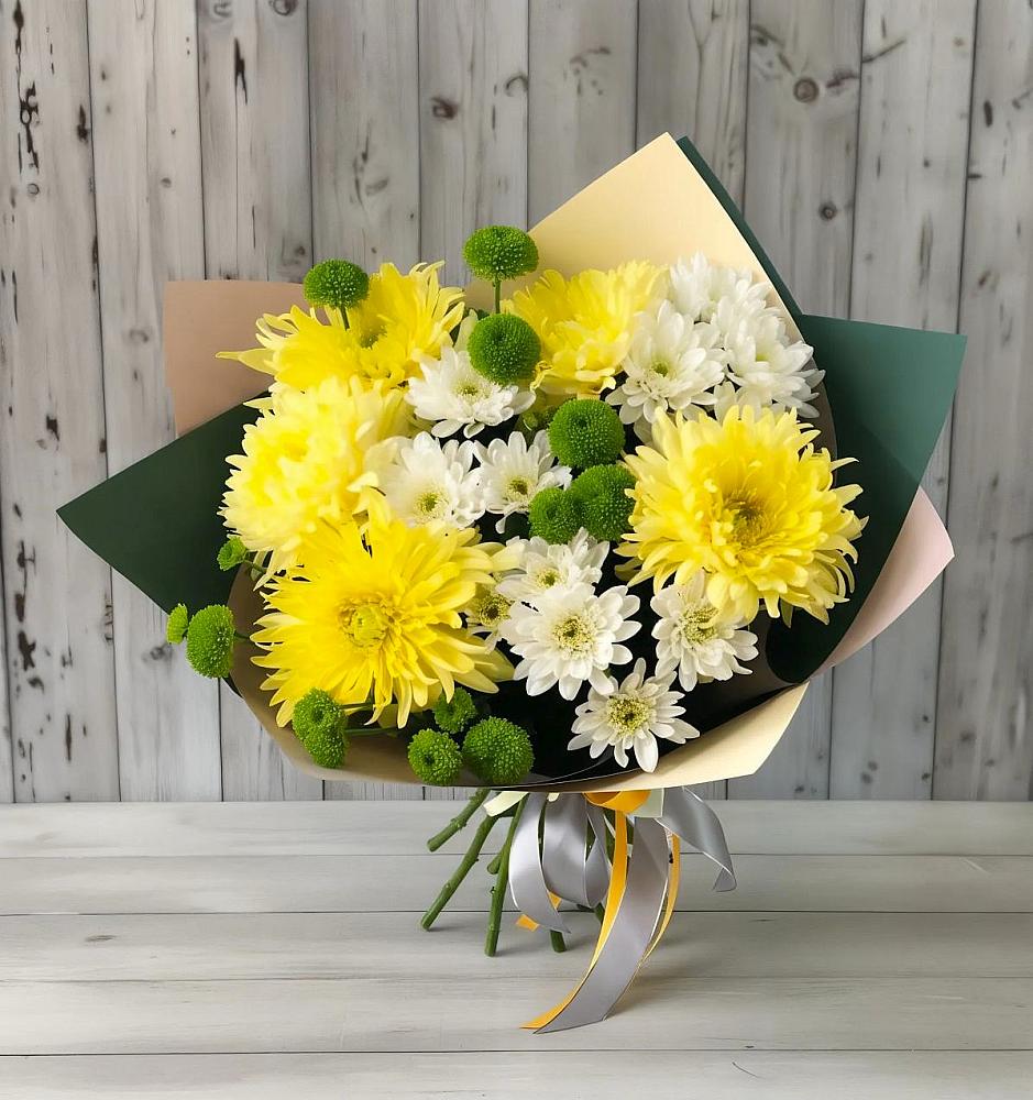 Букет цветов из: Хризантемы в Частые