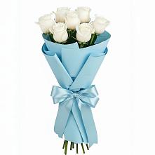 Букет 7 белых роз Проуд в Частые