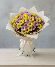 Букет цветов из:  Хризантемы в Частые