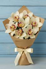 Букет цветов из:  Орхидеи и Розы в Частые